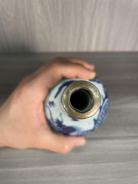 古玩陶瓷清雍正 精品青花云龍紋膽瓶拍賣，當前價格3500元