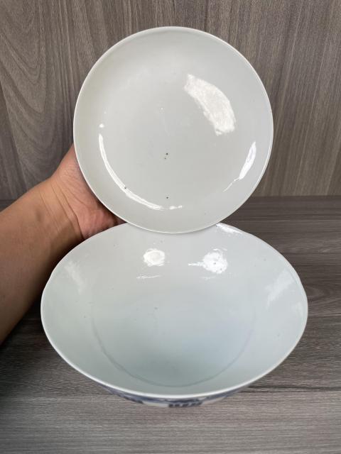 古玩陶瓷清道光 二級官極品青花福壽紋蓋碗拍賣,當前價格5300元
