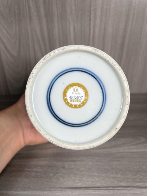 古玩陶瓷清光緒 青花加彩人物故事紋棒槌瓶拍賣,當前價格22000元