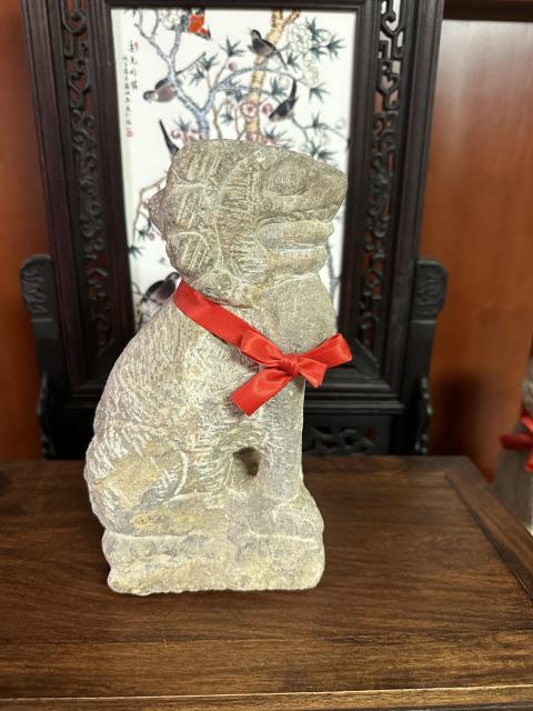 古玩雜項明代青石石獅拍賣,當前價格3850元