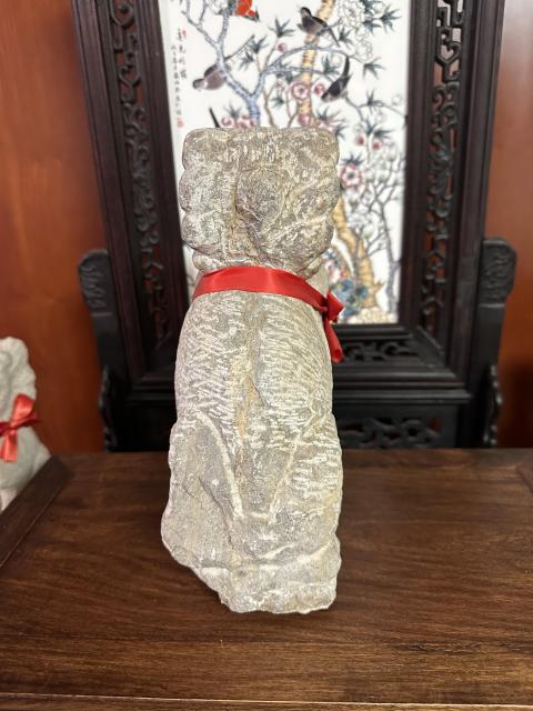古玩雜項明代青石石獅拍賣,當前價格3850元