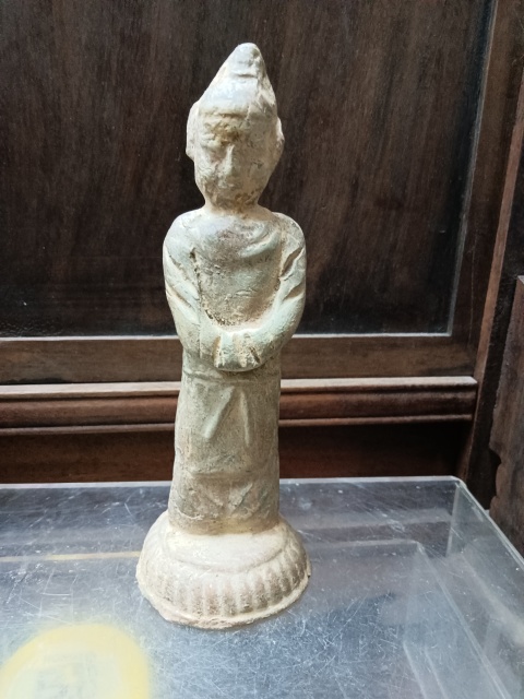 古玩陶瓷唐代綠釉佛造像拍賣，當前價格3000元