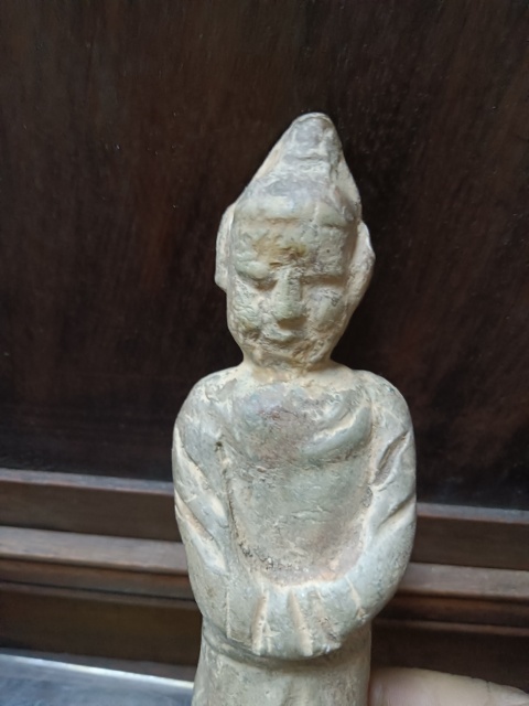 古玩陶瓷唐代綠釉佛造像拍賣，當前價格3000元