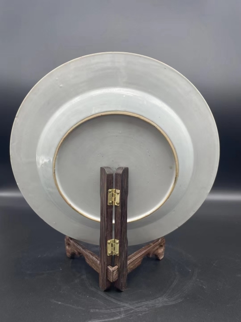 古玩陶瓷雍正全美品粉彩花卉盤拍賣,當前價格4500元