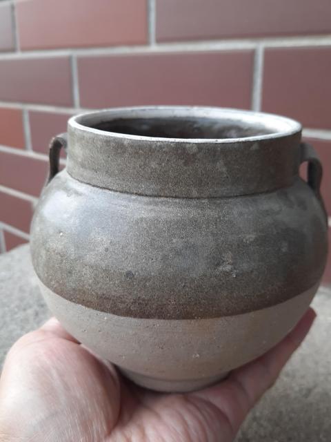 古玩陶瓷磁州窯茶葉末釉雙系罐拍賣，當前價格3500元