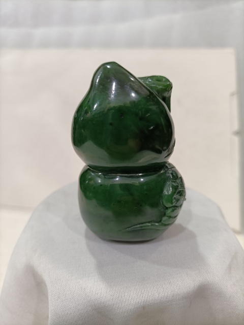 古玩雜項碧玉雕葫蘆掛件拍賣，當前價格0元