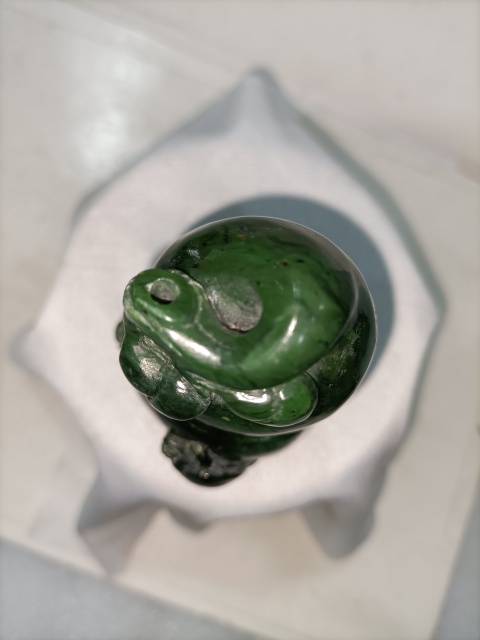 古玩雜項碧玉雕葫蘆掛件拍賣，當前價格0元