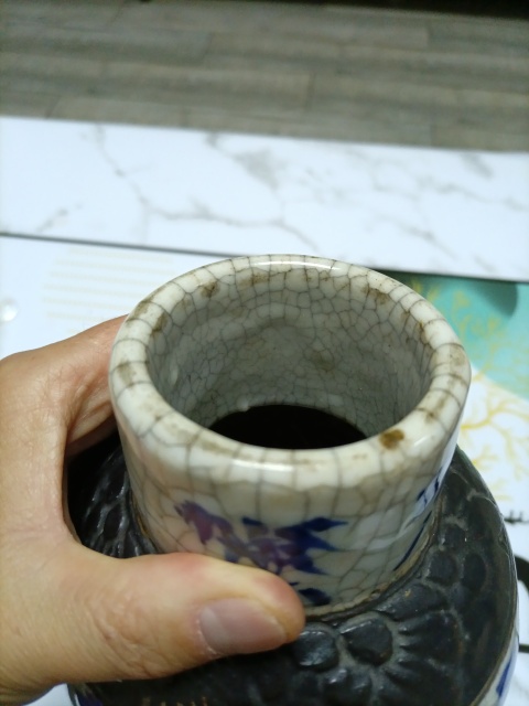 古玩陶瓷青花龍紋瓶拍賣，當前價格1680元