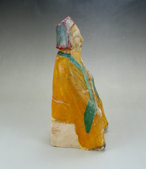 古玩陶瓷明末清初.三彩土地公拍賣，當前價格1880元