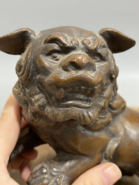 古玩雜項獅子擺件拍賣，當前價格999元