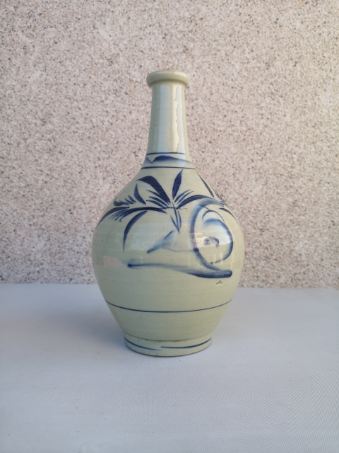 古玩陶瓷花卉紋青花瓶拍賣,當前價格580元