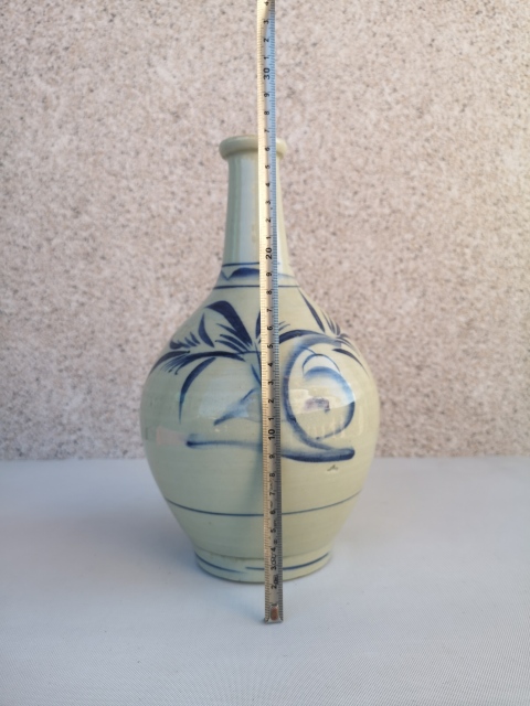 古玩陶瓷花卉紋青花瓶拍賣,當前價格580元