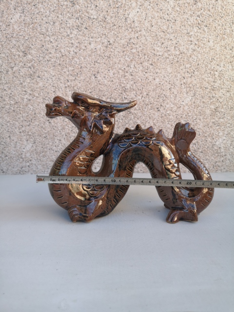 古玩陶瓷褐釉龍擺件拍賣(mài),當(dāng)前價(jià)格260元