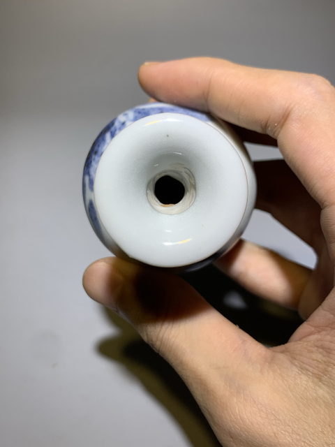 古玩陶瓷明末清初青花花卉紋玉壺春瓶拍賣,當前價格999元