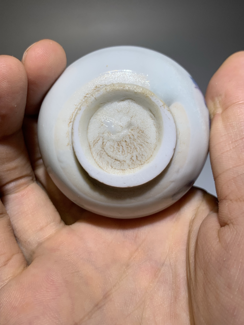 古玩陶瓷明末清初青花花卉紋玉壺春瓶拍賣,當前價格999元