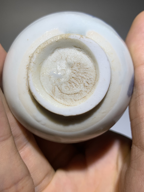 古玩陶瓷明末清初青花花卉紋玉壺春瓶拍賣,當前價格999元