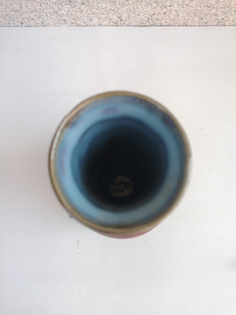 古玩陶瓷紅釉瓶拍賣,當前價格450元