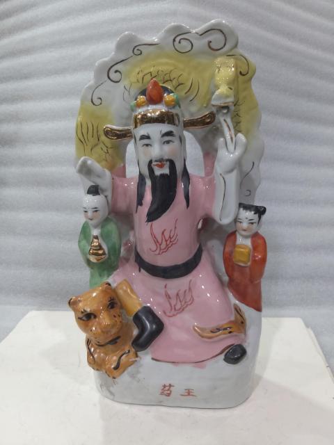 古玩雜項粉彩瓷塑藥王擺件拍賣,當(dāng)前價格666元