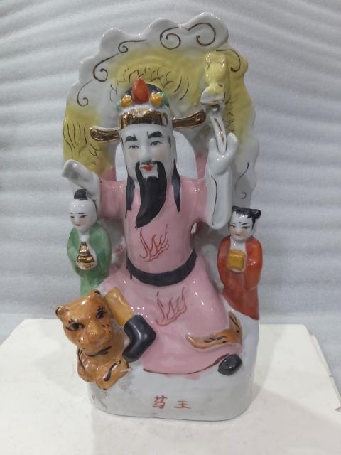 古玩雜項粉彩瓷塑藥王擺件拍賣,當(dāng)前價格666元