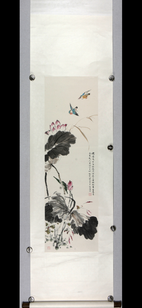 古玩字畫陸仰非款寫意花鳥立軸拍賣,當前價格60000元