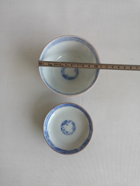古玩陶瓷青花加彩蓋碗拍賣，當前價格450元