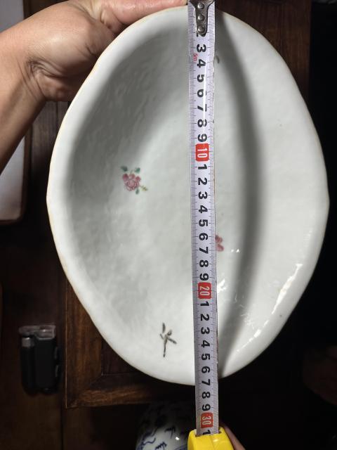 古玩陶瓷道光粉彩十二花神荷葉貢盤拍賣，當前價格12000元