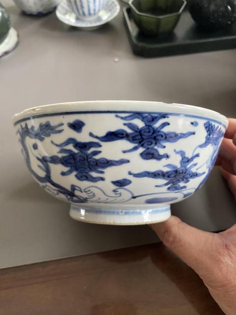 古玩陶瓷青花龍鳳碗拍賣，當(dāng)前價格8800元