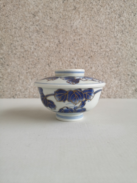 古玩陶瓷青花加彩描金蓋碗拍賣，當(dāng)前價(jià)格350元