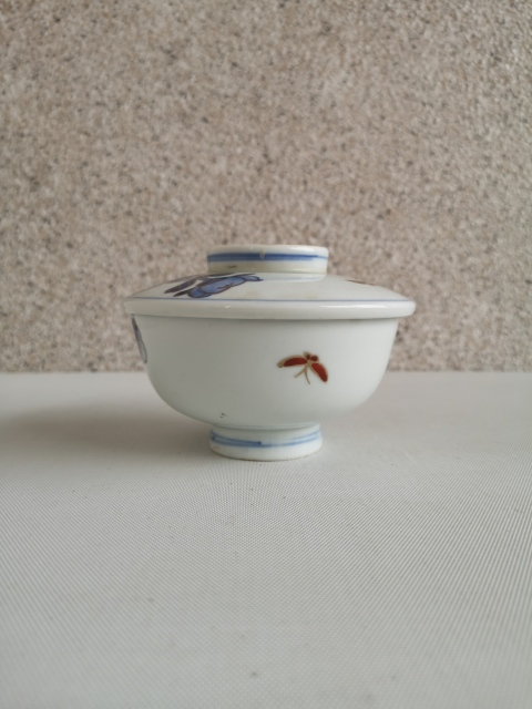 古玩陶瓷青花加彩描金蓋碗拍賣，當(dāng)前價(jià)格350元