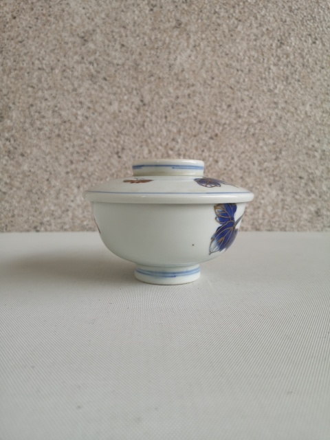 古玩陶瓷青花加彩描金蓋碗拍賣，當(dāng)前價(jià)格350元