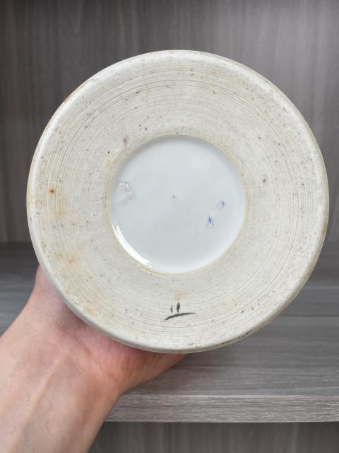 古玩陶瓷民國 名家精品粉彩愛蓮圖帽筒拍賣,當前價格2800元