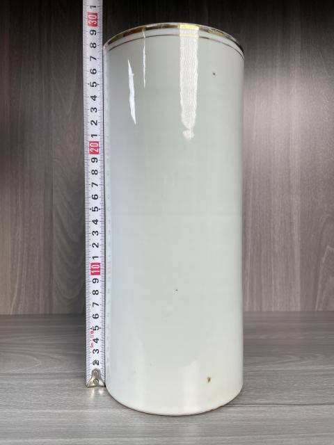 古玩陶瓷民國 名家精品粉彩天女散花圖帽筒拍賣,當前價格2800元