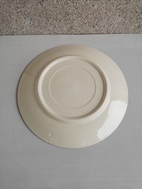 古玩陶瓷花蝶紋彩繪盤拍賣,當前價格350元