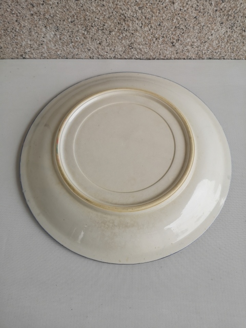 古玩陶瓷花卉紋青花盤拍賣,當前價格350元