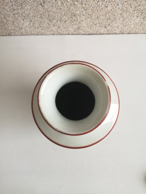 古玩陶瓷花卉紋撇口瓶拍賣,當前價格260元