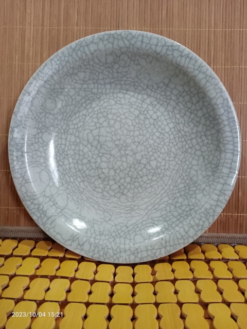 古玩陶瓷明代哥釉盤拍賣，當前價格666元
