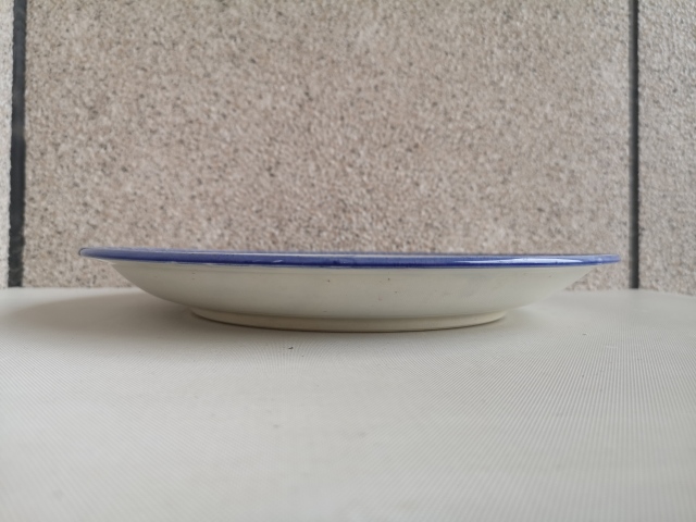古玩陶瓷花卉紋青花盤拍賣,當前價格350元
