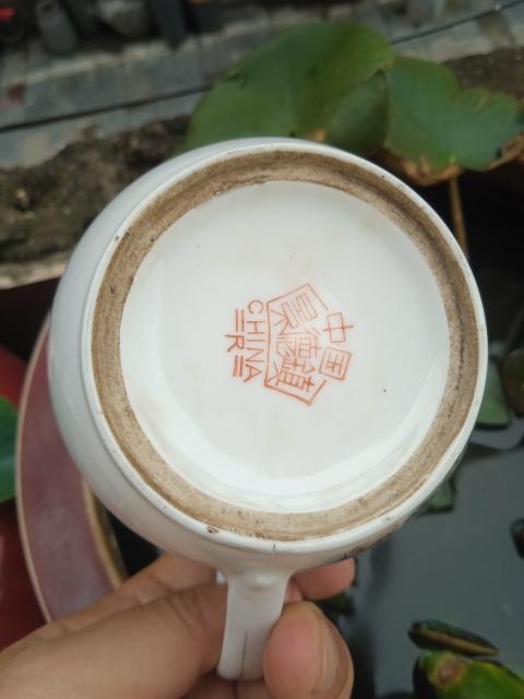 古玩陶瓷粉彩燈塔山水茶杯拍賣(mài),當(dāng)前價(jià)格666元