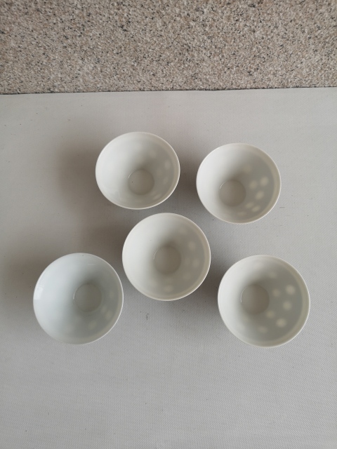 古玩陶瓷藍釉留白盞拍賣,當前價格260元