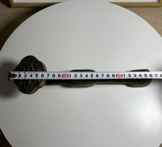 古玩雜項(xiàng)暗八仙紋 銅如意拍賣(mài),當(dāng)前價(jià)格390元