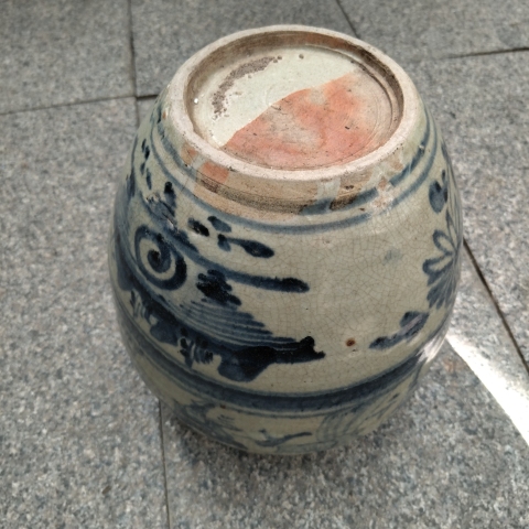 古玩陶瓷清早期八蠻進(jìn)寶青花罐拍賣,當(dāng)前價(jià)格9800元
