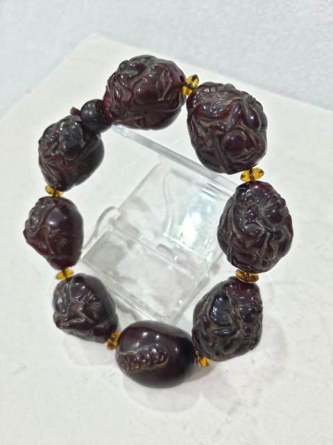 古玩雜項**雕財神手串拍賣，當前價格488元