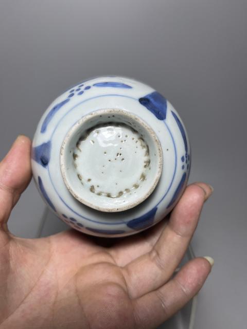古玩陶瓷福壽青花蓋碗拍賣，當前價格0元