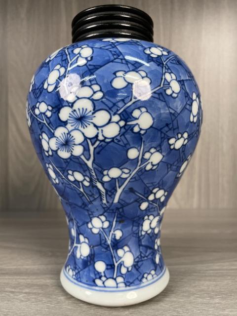古玩陶瓷清康熙 極品青花冰梅圖梅瓶拍賣，當前價格399元