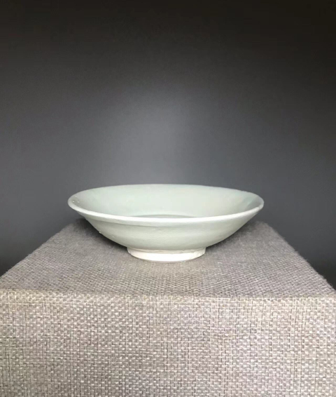 古玩陶瓷精品天青釉筆洗盤拍賣,當前價格4888元