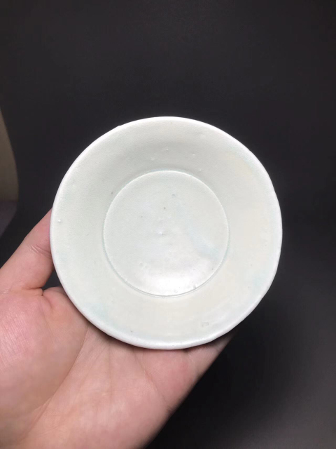 古玩陶瓷精品天青釉筆洗盤拍賣,當前價格4888元