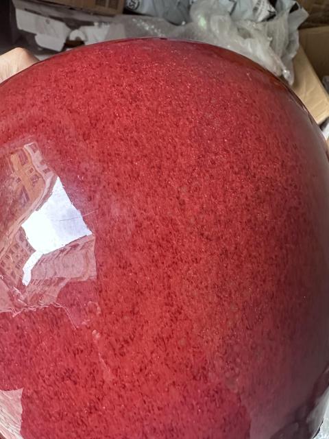古玩陶瓷鈞紅釉西瓜蓋罐拍賣,當前價格3500元