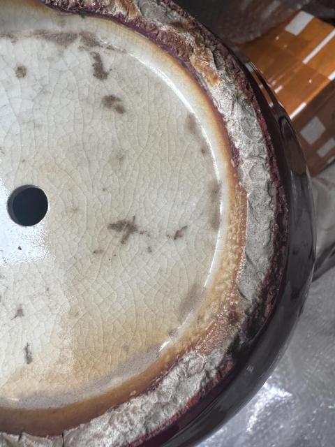 古玩陶瓷鈞紅釉西瓜蓋罐拍賣,當前價格3500元