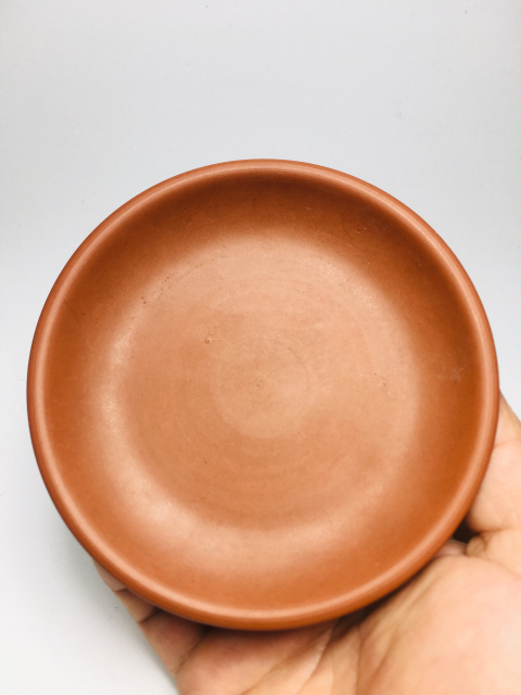 古玩陶瓷紫砂筆舔盤一對拍賣,當前價格258元