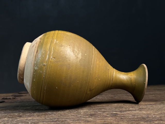 古玩陶瓷磁州窯茶葉末釉玉壺春瓶拍賣,當前價格8800元